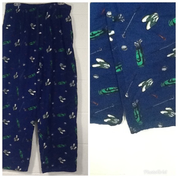 Varsity Sleepwear Golf Print Cotton PJ Sleep Pant - Picture 3 of 11